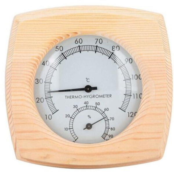 Termometer och hygrometer i gran - Inomhusdisplay
