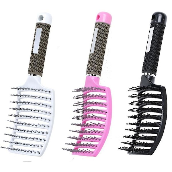 Tangle Teezer borste, vildsvinsborst, böjd kam, borste för styling av håret, för styling av hårborsteset