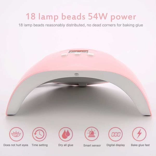 54W UV/LED-lampe til negle med timer – neglelampe