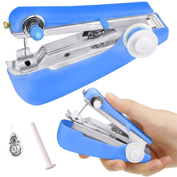 Manual Handheld Mini Sewing Machine for Quick Repairs without Battery
