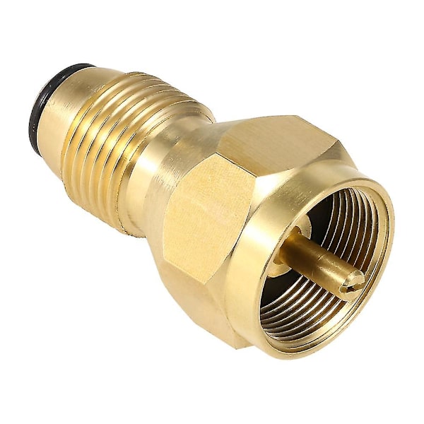 Lixada Sikkerhets POL Adapter Propan Påfyllingsadapter Solid Messing Regulatorventil LPG Tank Påfyller Kanister Fyllkobling for 1LB Små Sylindere
