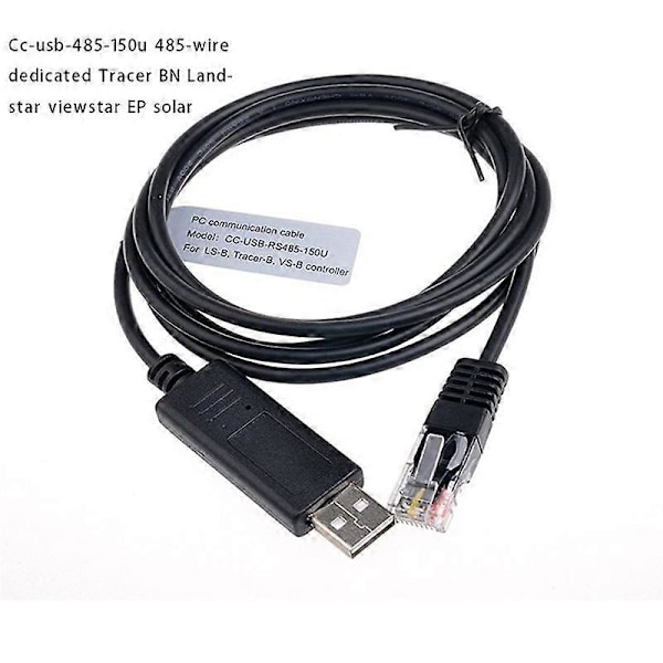 Solcellekontroller PC Kommunikasjonskabel CC-USB-RS485-150U USB til PC RS485 for EP Solar Ladekontroller 2025th