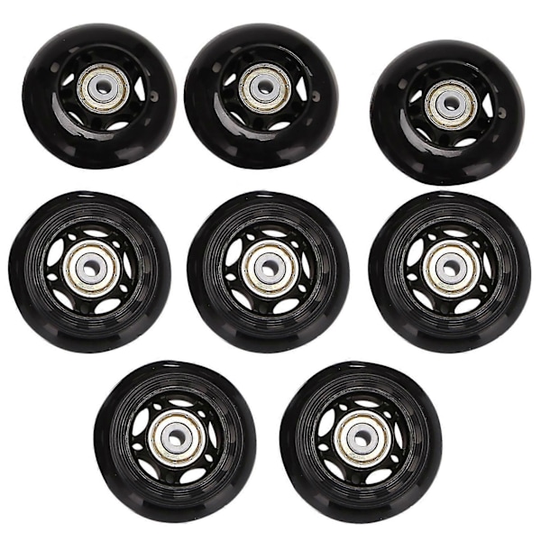 8 Pak Inline Skate Hjul, Rulleskøjtehjul, med Leje 64mm