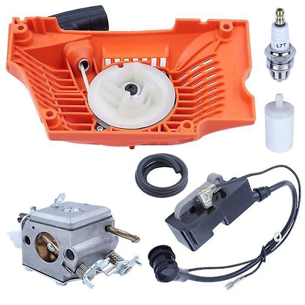 Tilbaketrekksstart Forgasser Tenningsmodulsett For Husqvarna 340 350 345 353 351 346