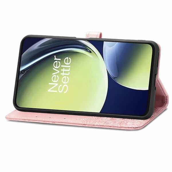 För OnePlus Nord CE 3 Lite Mandala Blomma Präglat Läder Telefonfodral