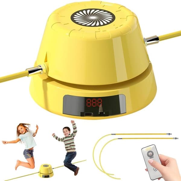 Electronic Jump Rope, Automatic Electric Jump Rope Machine, Adjustable Multi-Player Jump Rope with LED Indicator, 1-10 Speed Levels