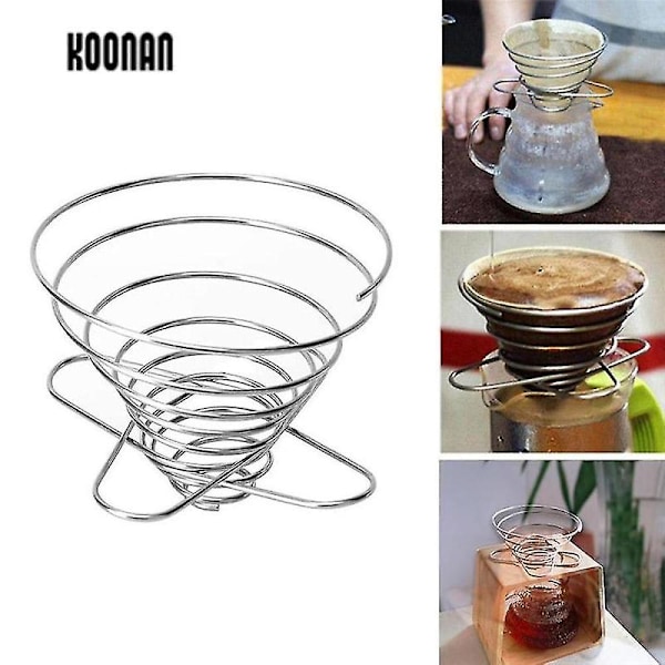 Espresso Kaffeefilter Net Foldbar Kaffeefilter Kop Holder Kaffeemaskine Genopfyldbar Fjeder Stil