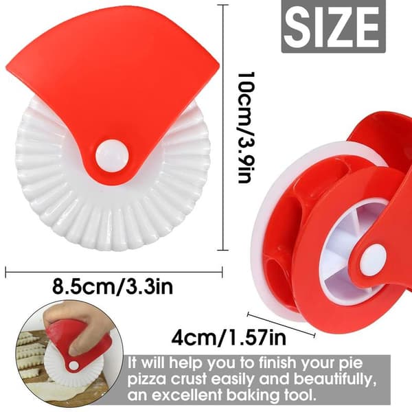 2-pack dough cutting wheels, dough disc decorator, dough disc and cutter, pie mold tongs for rolled dough, baking and c