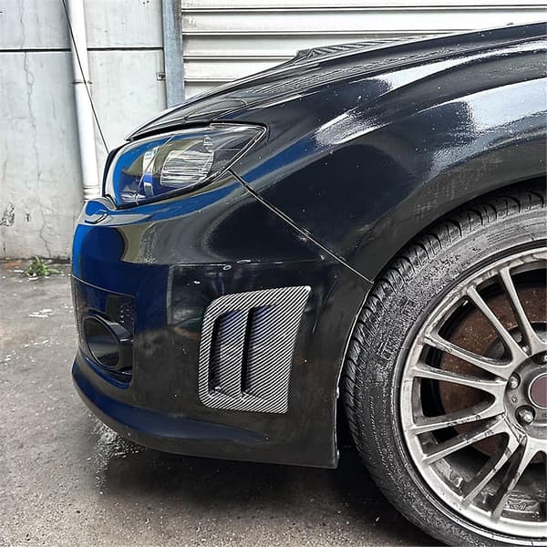Forreste Bumper Side Air Vent Cover Intake Frame Trim til 2008-2014 Tilbehør Kulfiber Mønster