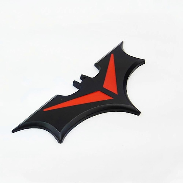 3D Krom Metall Svart/Röd Batman Bil Emblem Klistermärke Badge logo Bak Dekal w12588548