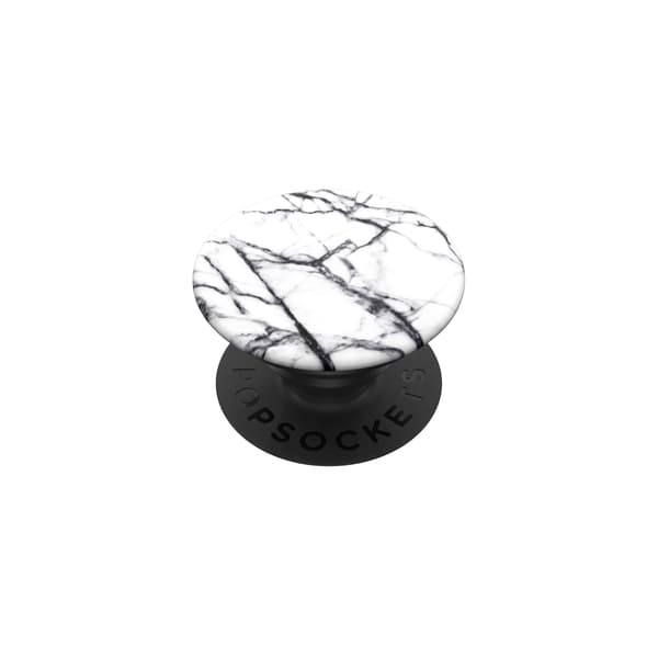 Dove White Marble Removable Grip with Stand Function