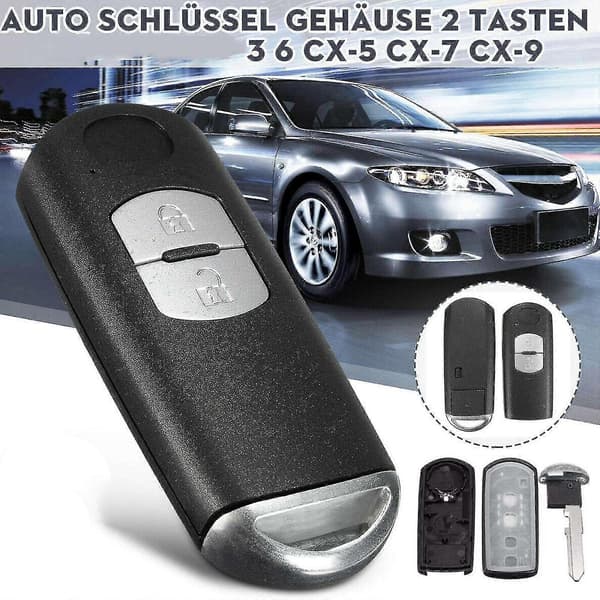 For Mazda 3 Cx-3 Cx-5 Fjernkontroll Bilnøkkel Deksel Skall