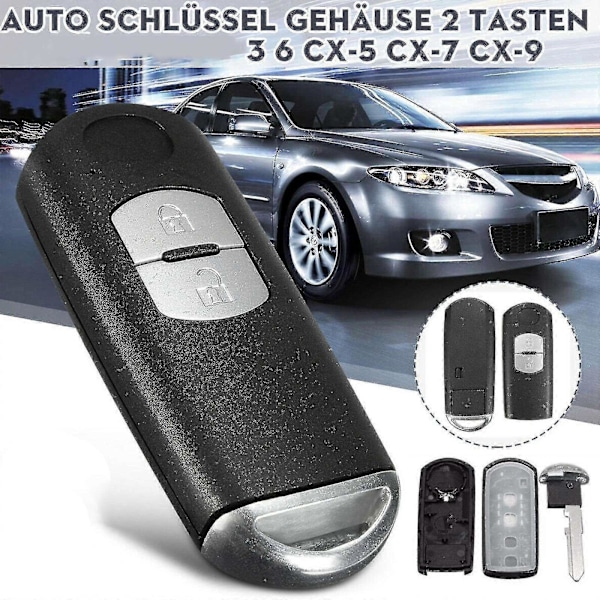 Til Mazda 3 Cx-3 Cx-5 Fjernbetjening Bil Nøgle Cover Skal Etui
