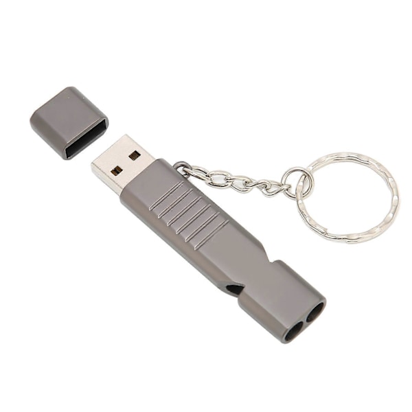 Fløjte USB Flash Drev Aluminium Legering Udendørs Vandtæt USB Flash Disk USB2.0 Flash Memory Stick med Nøglering Sort 256GB