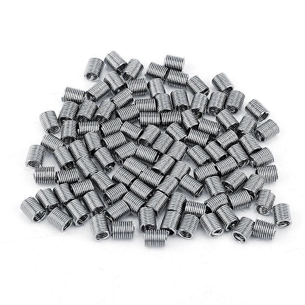 100 st M4 Rostfritt Stål SS304 Spiralformade Trådgänginsatser (M4*0.7*2.5 D)