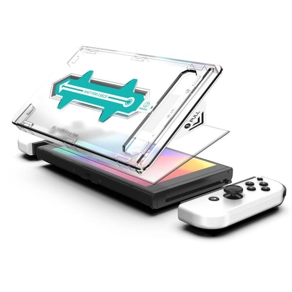 Crystal Clear Tempered Screen Protector for Nintendo Switch OLED - 9H Scratch Resistant Glass with Easy, Bubble-Free Installation