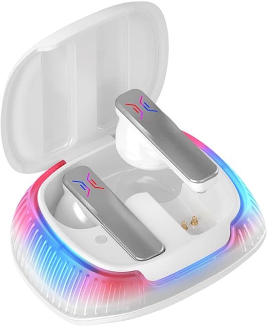 Oversettelsesenhet - Oversettelseshodesett - Umiddelbar oversettelse - Hvit - Bluetooth-hodetelefoner - 74 språk - Egnet for musikk og samtaler