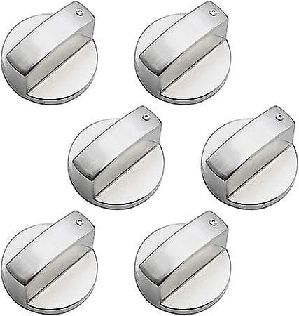 6-pack 6mm zinklegering gasspisknopp universal