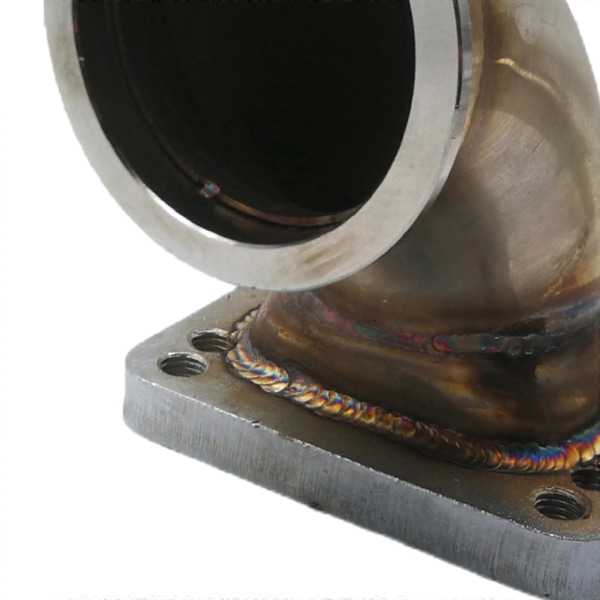 64mm/2,5 tum V-Band 90 Graders Böj Adapter Fläns Kit T3 T4 Turbo Avgaser
