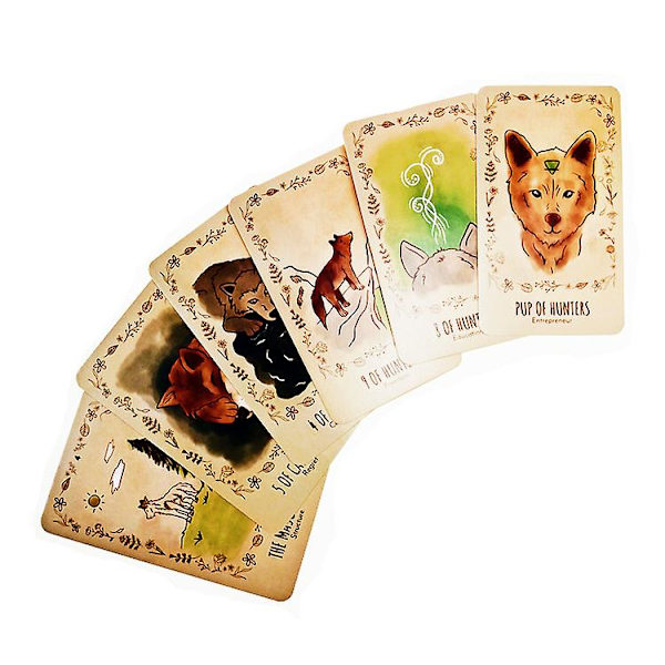 The Wild Wolf Tarot -ennustuskortti