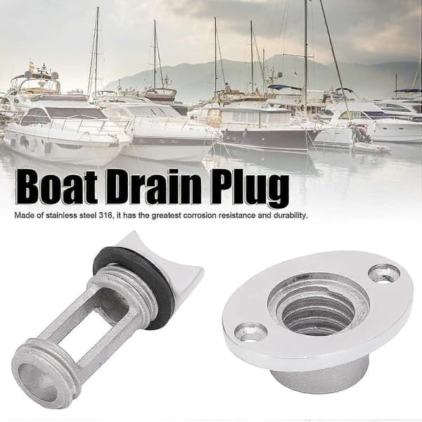 Bådafløbsstop Propp Udskiftning Rustfrit Stål Marine Yacht Vandstop