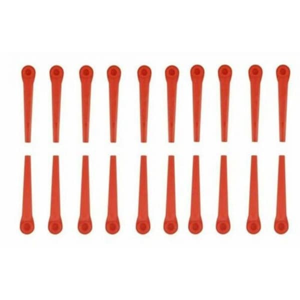 100x plastblader erstatning Kompatibel med Gardena gresstrimmer easycut li-18/23r