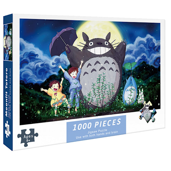 Måneskinn Totoro Morsomt Puslespill (1000 brikker) Julegave