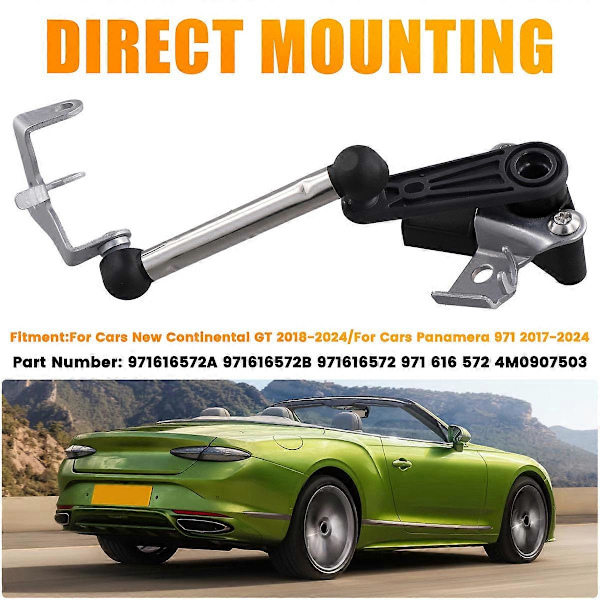 Oikea takajousituksen korkeustason anturin kiinnike 971616572A Porsche Panamera 971 Bentley Contin -malleille