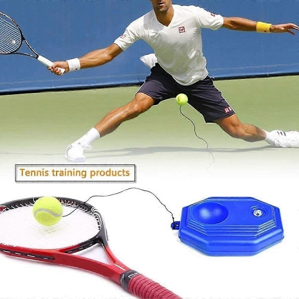 Solo tennis trener rebound ball, fyll & drill tennis trener med snor, rebounder tennis trening