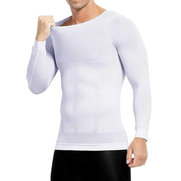 Shaping Posture T-shirt Posture Shirt | Selectable Size | White