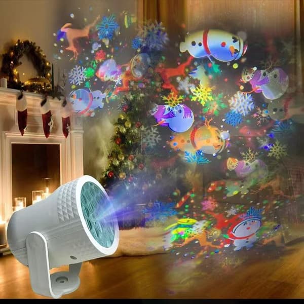 Projektor, julebelysning, atmosfærisk projeksjonsbelysning, LED-projeksjonsmønster julebelysning