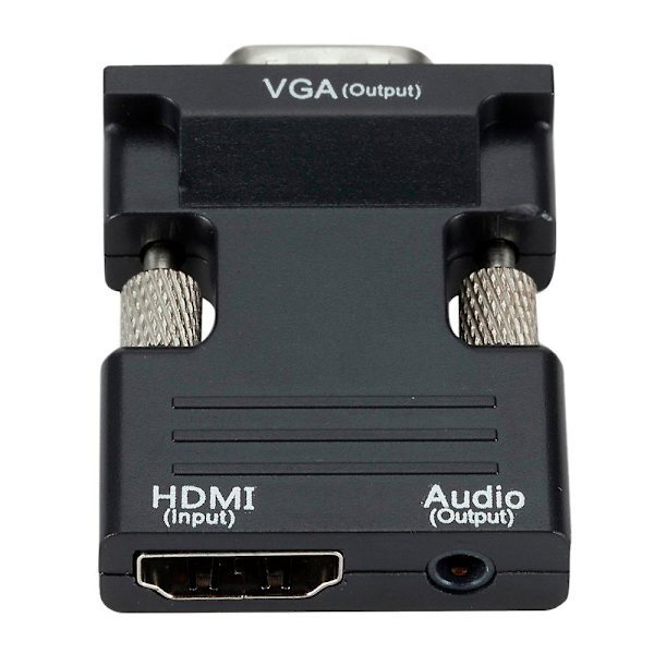 Hona till VGA-kontakt med ljudadapter, stöder 1080p-signalutgång