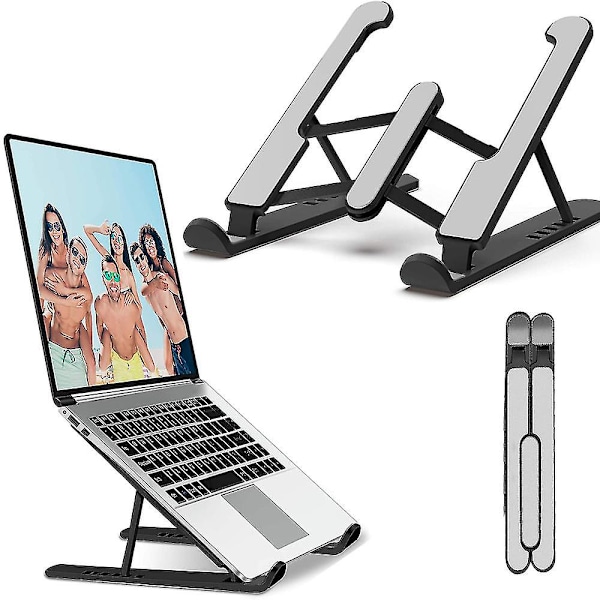 Bærbar Stativ, Justerbar Laptop Stativ For Skrivebord, 6 Nivåer