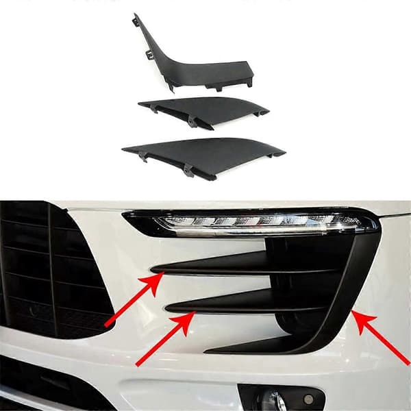 Nedre Frontfanger Tåkelys Grill List Trim for Porsche Macan 95B 2014-2018