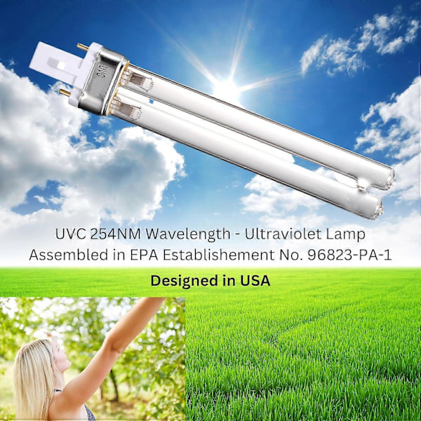 2-pak 13 Watt UV G23 Base Pære 13W SunSun Jebao