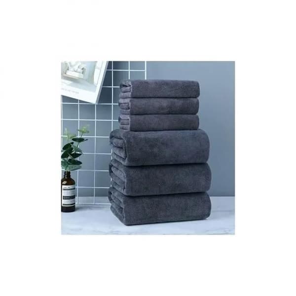 Badehåndkle - 100 x 200 cm - 100 % bomullsfrotté - XXL absorberende - Grå