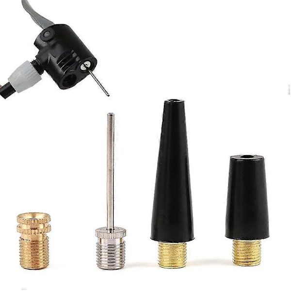Ballpumpe Nålsett Nålpumpe Kit Sett Nål Dyse Adapter Sykler Dekkpumpe Luftpumpe Kompressor Hjuldekk