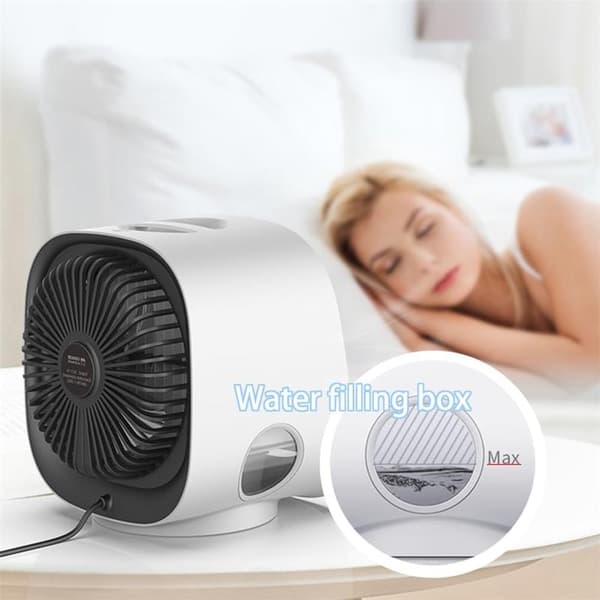 Mobile Air Conditioner, Portable, Adjustable, Black, For Home Use, Mini Air Conditioner, Mini Personal Air Cooler, 3 Adjustable Speeds