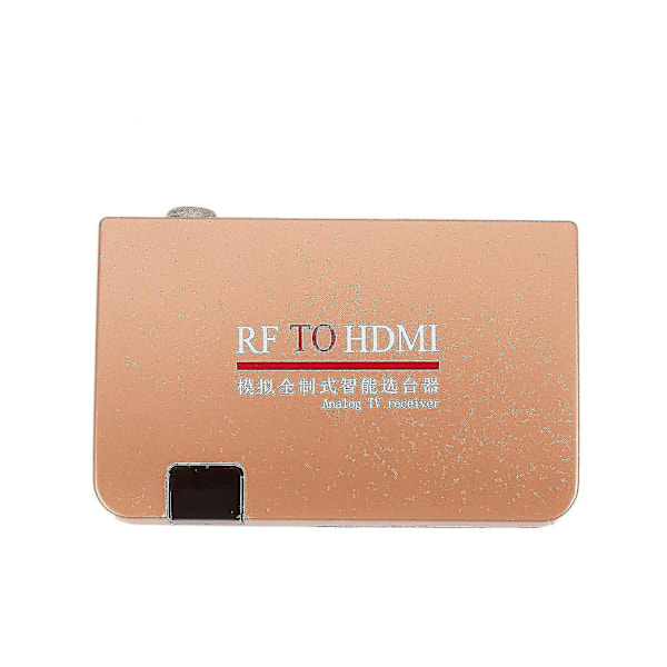 RF til HDMI Konverter Adapter Analog Mottaker Analog TV-boks Digitalboks Fjernkontroll EU-kontakt