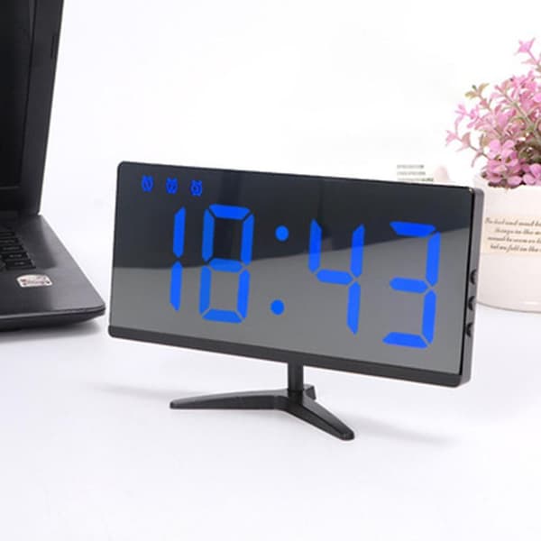 Digital väckarklocka, LED-väckarklocka med 4 justerbara
