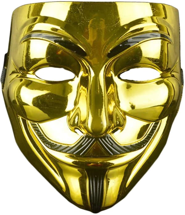 3-pack V för Vendetta-mask för vuxna/barn, anonym mask