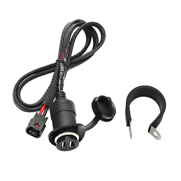 For Honda CRF300L CRF250L - Rally Dobbel USB Tilbehørsuttak Bryter Strøm 17 på Plug And Play Støvtett