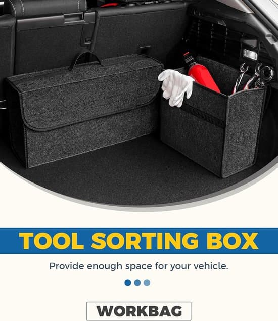 Portable Multifunctional Car Trunk Organizer and Cleaning Storage Box