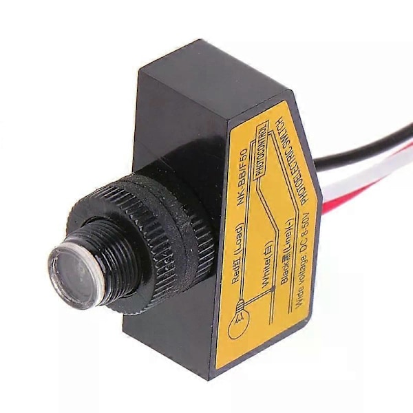 Automatisk Ljuskontrollsensor DC12V 24V 36V 48V Skymning Till Gryning Fotocellbrytare