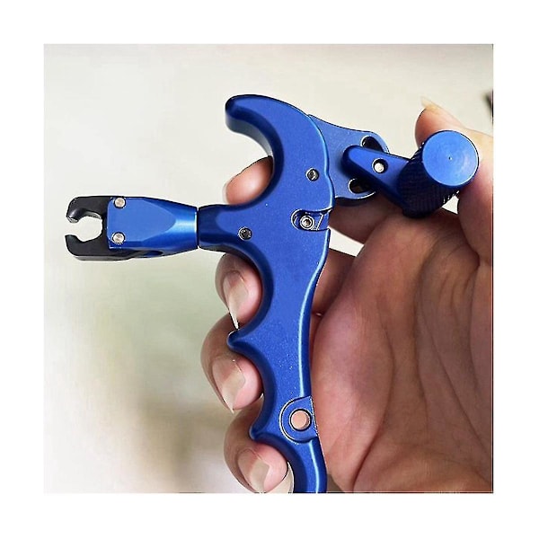 Bågskytte Release Rotatable Tumrelease För Roterande Fyra Finger Grepp