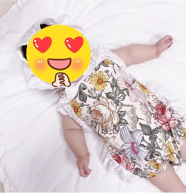 Nyfödd flicka kläder sommar baby flicka romper
