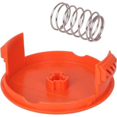 Spolehetter + 4 fjærer, reservedeler, tilbehør, kompatibel med BLACK+DECKER RC-100-P gresstrimmer