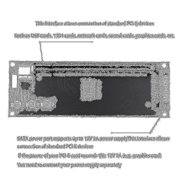 Moderkort Sff-8611 8612 Nvme M.2 Ssd Till Pcie 4.0 X16 Adapter Utbyggnadskort Pcie X4 Riserkort Exte