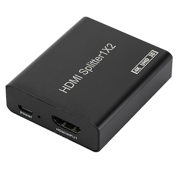 -Kompatibel Splitter 1 ind 2 ud 4K Splitter Display Duplikat/Spejl til Full HD 4K 30HZ 1080P 3D S