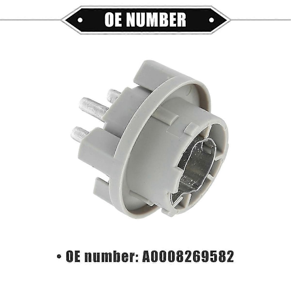 2 stk Blinklys Pæreholder Sokkel Lampe til SL W124 R129 W140 W202 W168 A0008269582 Tilbehør